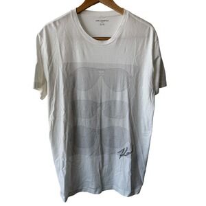 Karl Lagerfeld Paris Mens XL White Sunglasses Graphic Cotton Modal T-Shirt